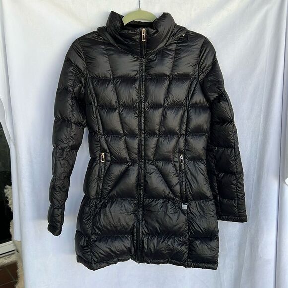 Calvin Klein Packable Lightweight Premium Duck Down  jacket in black size XS - Picture 1 of 8